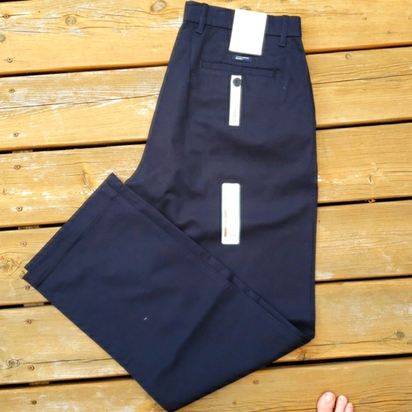 TWO New Pairs Denver Hayes Men's Navy Khakis - Picture 4 of 9